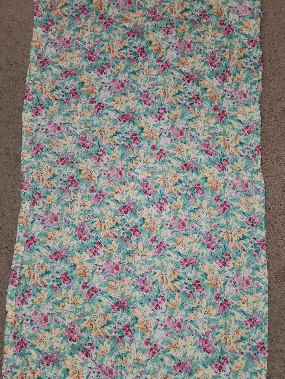 Vintage Cannon Royal Family "Blossom" Acrylic Baby Blanket Pink Rose